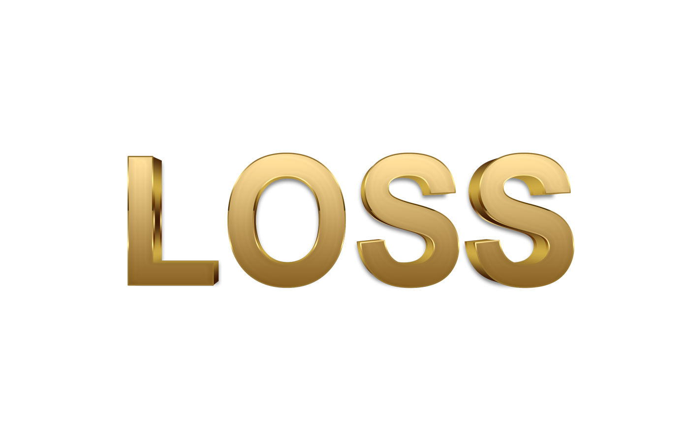 Loss word png, Loss png, word Loss gold text typography PNG images Loss png transparent background